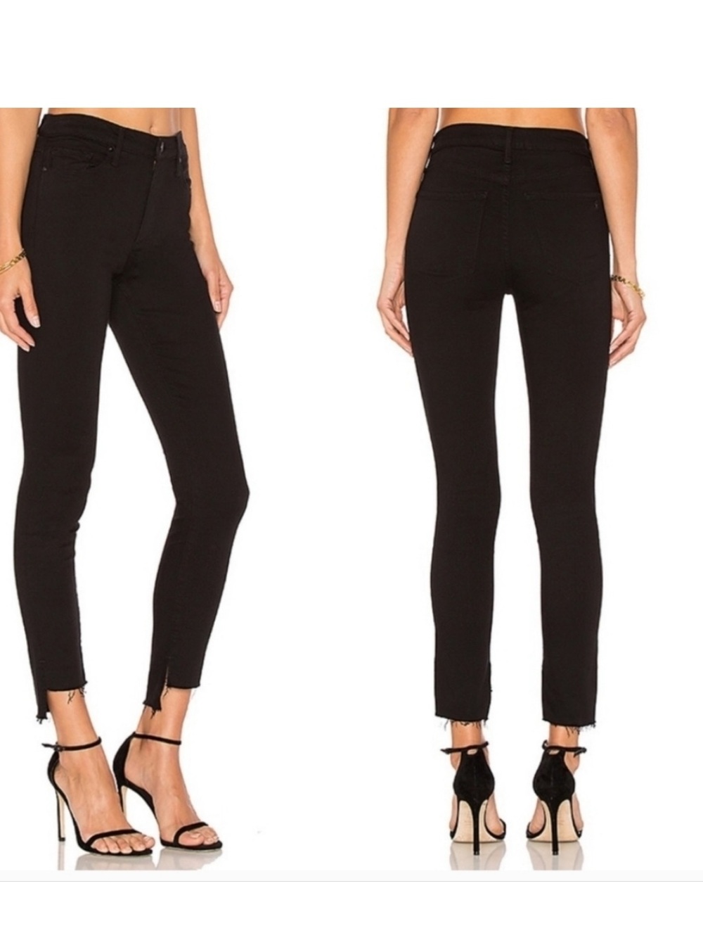 Black Orchid Miranda Off Step High-Rise Skinny in Black Morror, 27